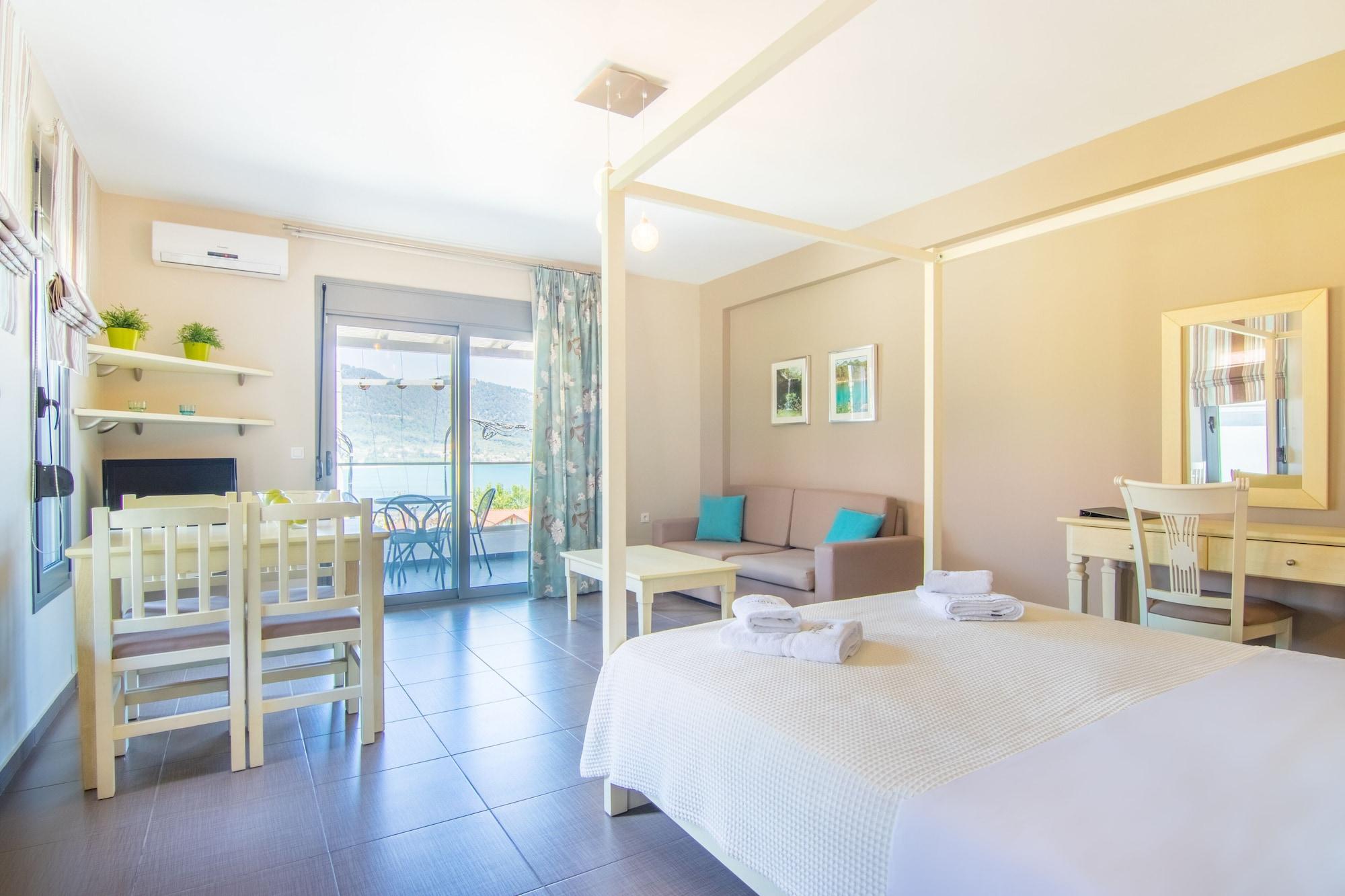 Ntinas Villa With Sea View 스칼라 포타미아스 외부 사진